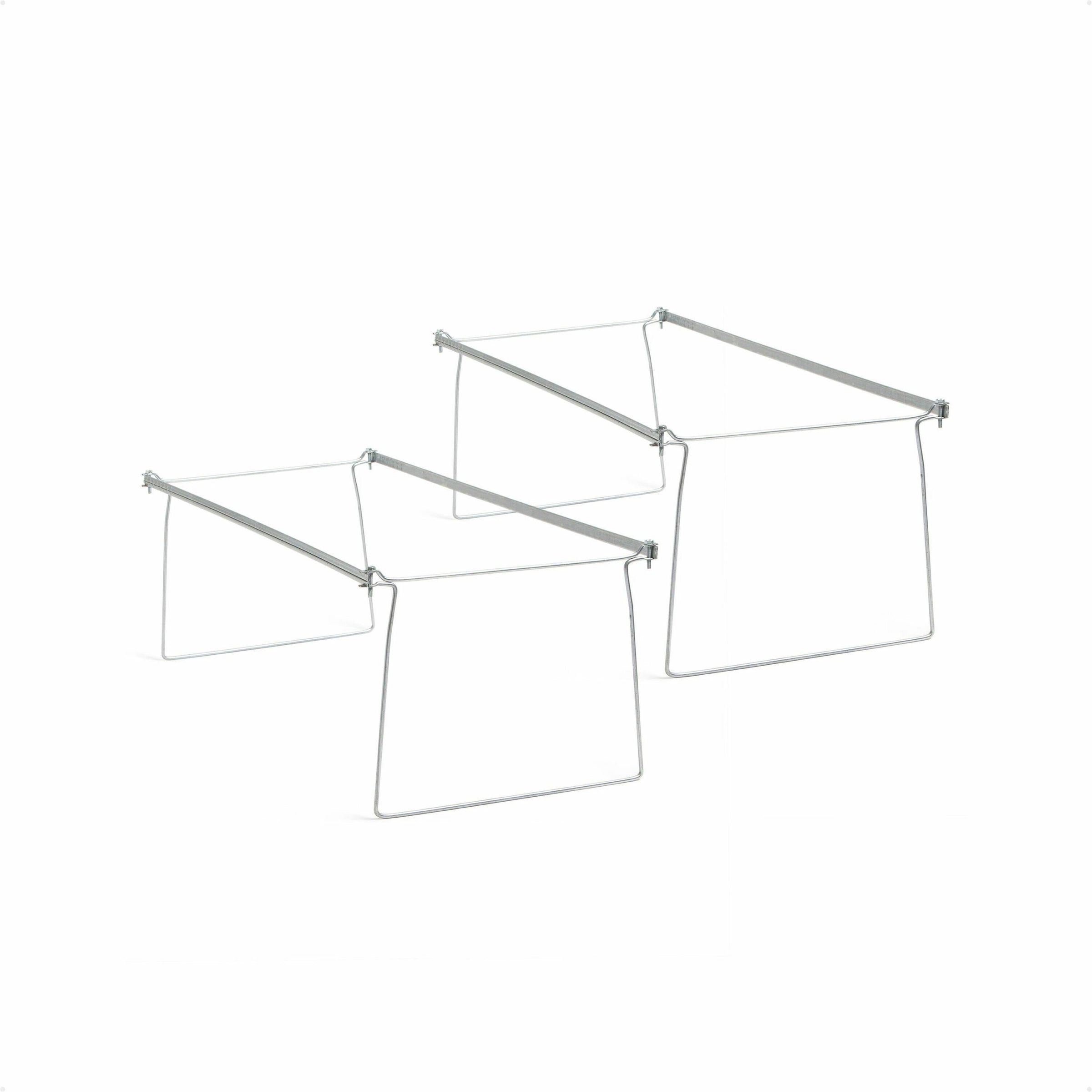Smead Hanging Folder Frames - Letter - 23"-27" Long - Steel - Gray - 2 / Pack