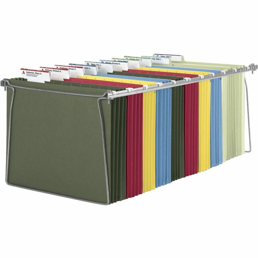 Smead Hanging Folder Frames - Letter - 23"-27" Long - Steel - Gray - 2 / Pack
