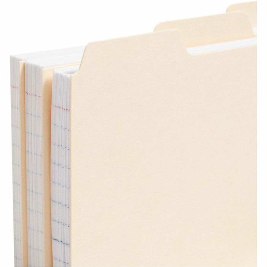 Manila Card Guides, 1/3-Cut Top Tab, Blank, 3 x 5, Manila, 100/Box