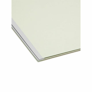Recycled Pressboard Folders, Two SafeSHIELD Coated Fasteners, 2/5-Cut: Right, 2" Expansion, Legal Size, Gray-Green, 25/Box