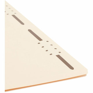 Top Tab Fastener Folders, 1/3-Cut Tabs: Right, 0.75" Expansion, 2 Fasteners, Legal Size, Manila Exterior, 50/Box