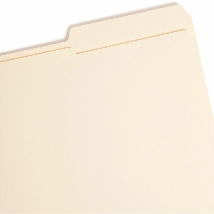 Top Tab Fastener Folders, 1/3-Cut Tabs: Right, 0.75" Expansion, 2 Fasteners, Legal Size, Manila Exterior, 50/Box