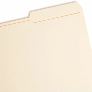 Top Tab Fastener Folders, 1/3-Cut Tabs: Right, 0.75" Expansion, 2 Fasteners, Legal Size, Manila Exterior, 50/Box