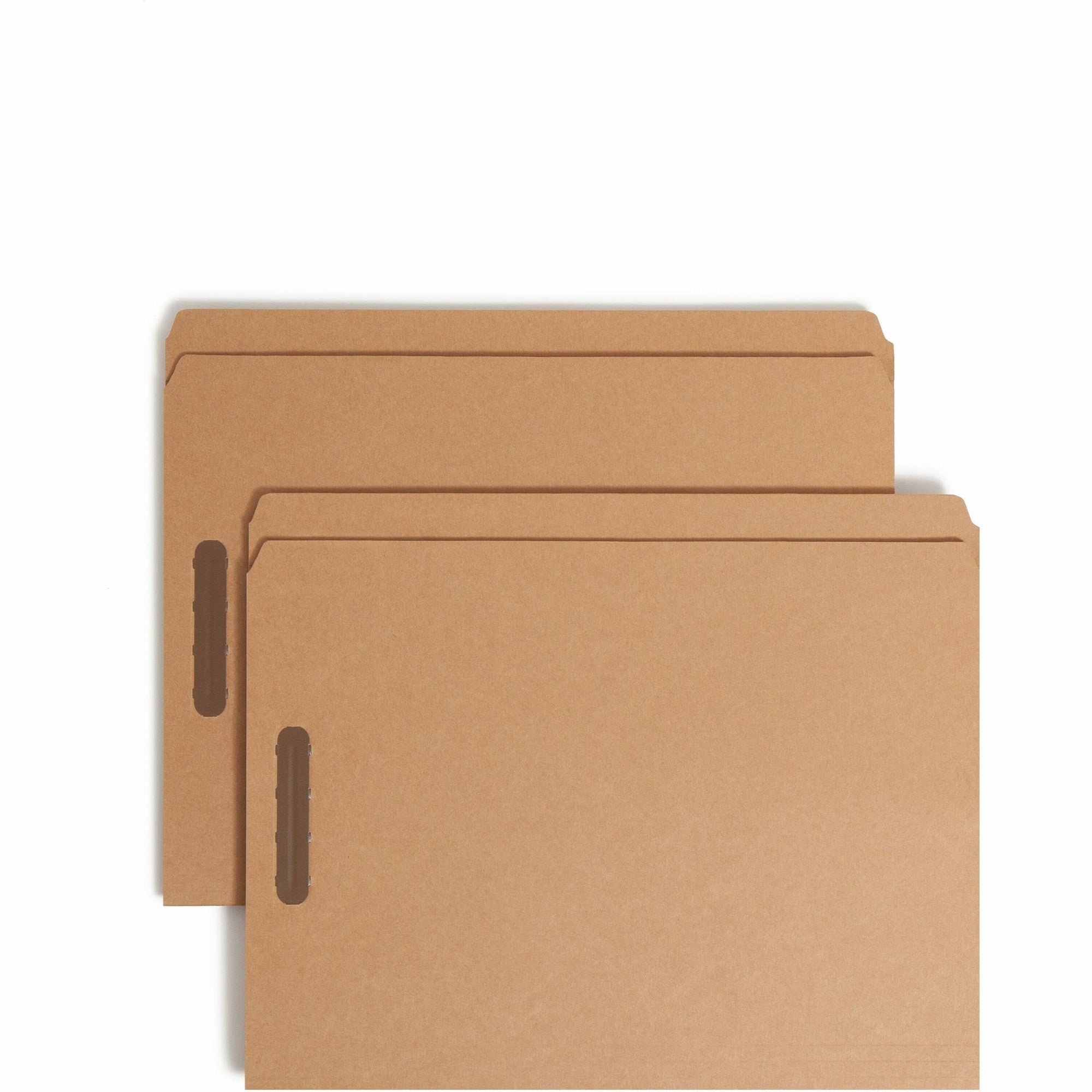 Kraft Fastener Folders, 0.75" Expansion, 2 Fasteners, Letter Size, Kraft Exterior, 50/Box