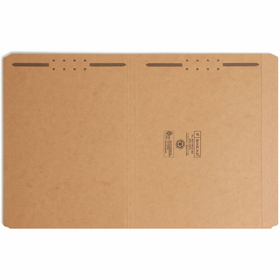 Kraft Fastener Folders, 0.75" Expansion, 2 Fasteners, Letter Size, Kraft Exterior, 50/Box
