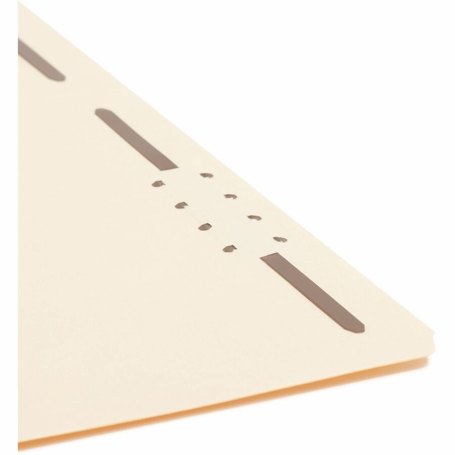 Top Tab Fastener Folders, 1/3-Cut Tabs: Right, 0.75" Expansion, 2 Fasteners, Letter Size, Manila Exterior, 50/Box