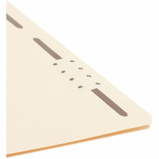 Top Tab Fastener Folders, 1/3-Cut Tabs: Right, 0.75" Expansion, 2 Fasteners, Letter Size, Manila Exterior, 50/Box