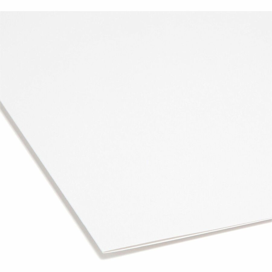 Colored File Folders, 1/3-Cut Tabs: Assorted, Letter Size, 0.75" Expansion, White, 100/Box