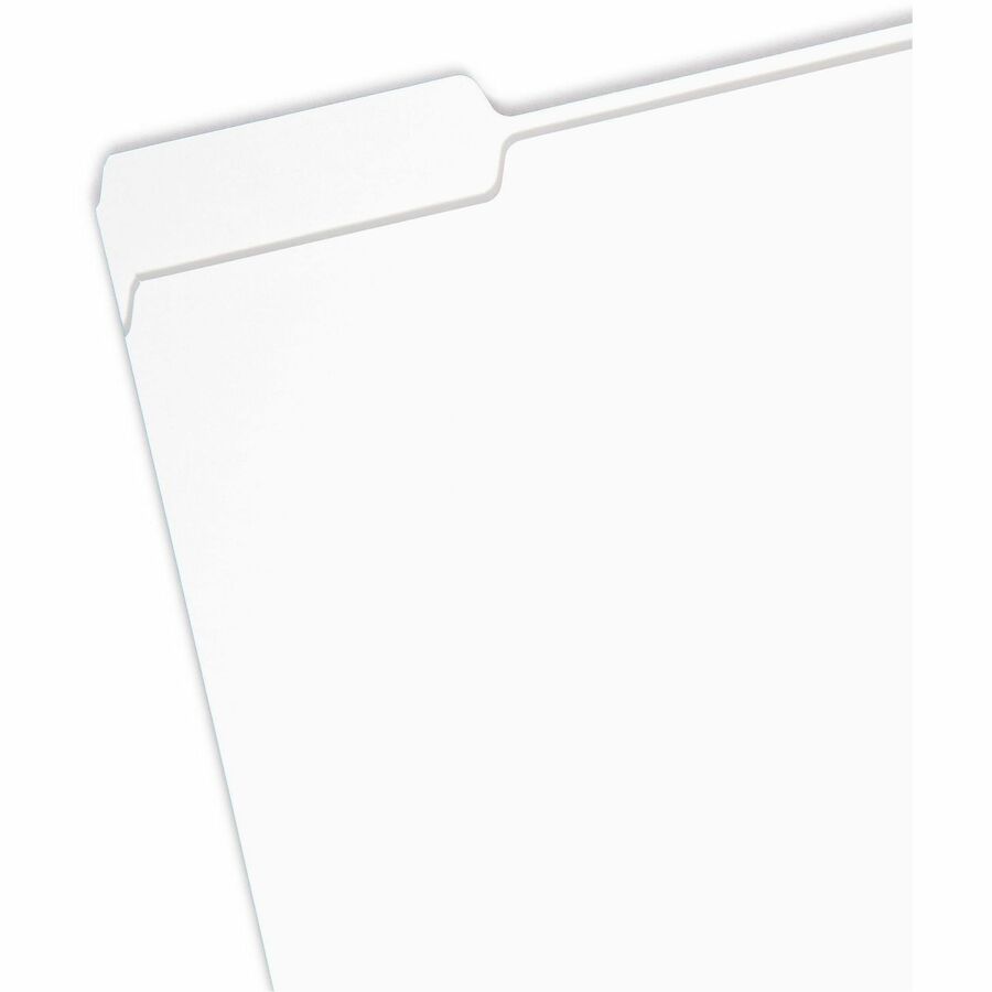 Colored File Folders, 1/3-Cut Tabs: Assorted, Letter Size, 0.75" Expansion, White, 100/Box