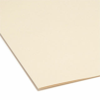 100% Recycled Reinforced Top Tab File Folders, 1/3-Cut Tabs: Assorted, Letter Size, 0.75" Expansion, Manila, 100/Box