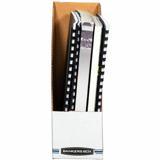 Stor/File Corrugated Magazine File, 4 x 9.25 x 11.75, White, 12/Carton