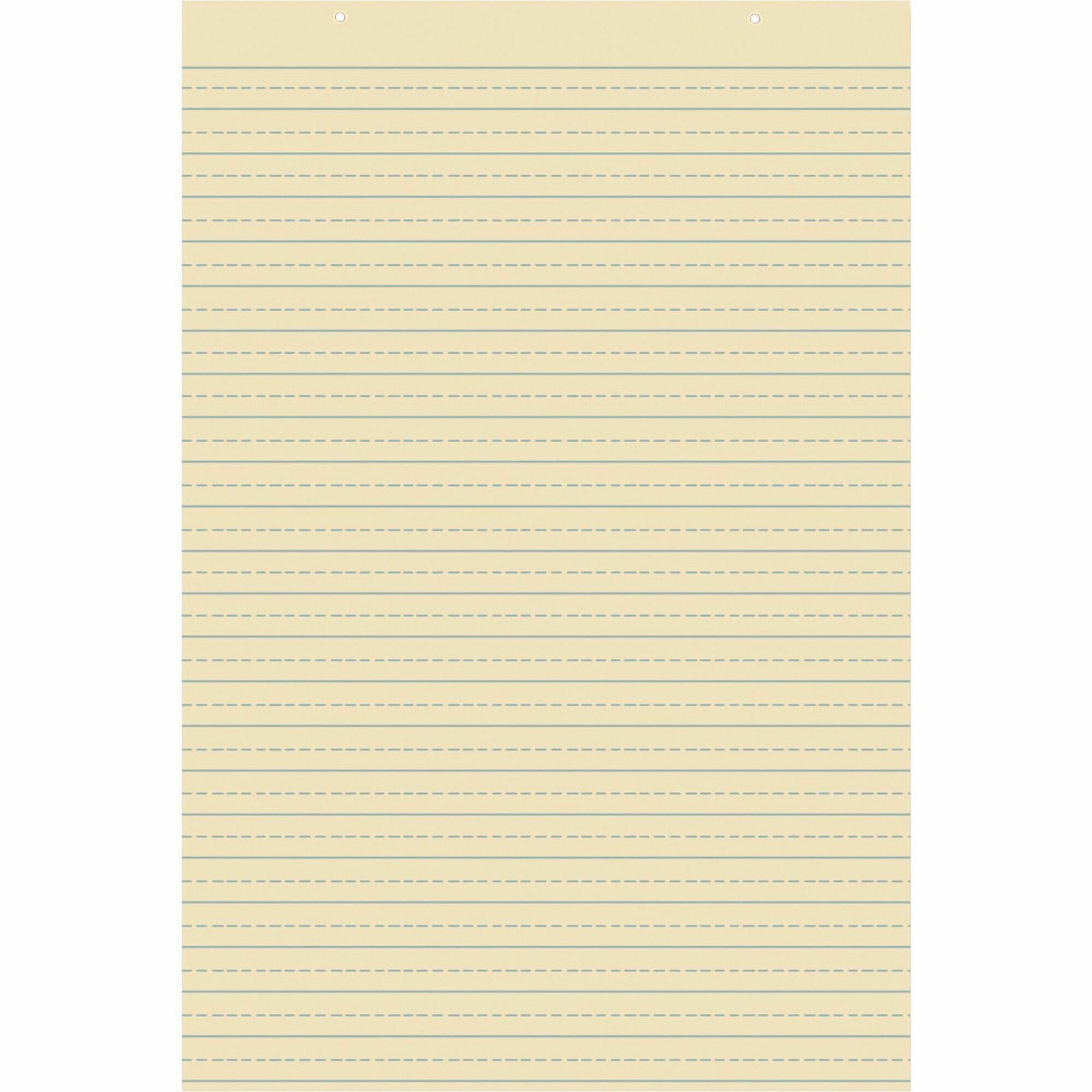 Manila Tag Chart Paper, Presentation Format (1.5" Rule), 24 x 36, White, 100 Sheets