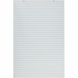 Pacon Ruled Chart Pad - 100 Sheets - Glue - Front Ruling Surface - 1" Ruled - 24" x 36" - White Paper - Chipboard Backing, Hole-punched, Recyclable - 1 Each