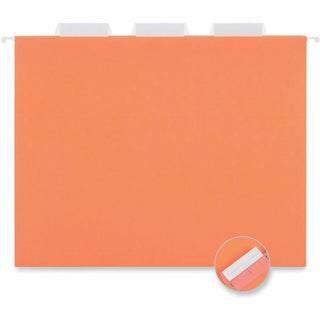 Deluxe Bright Color Hanging File Folders, Letter Size, 1/5-Cut Tabs, Assorted Colors, 25/Box