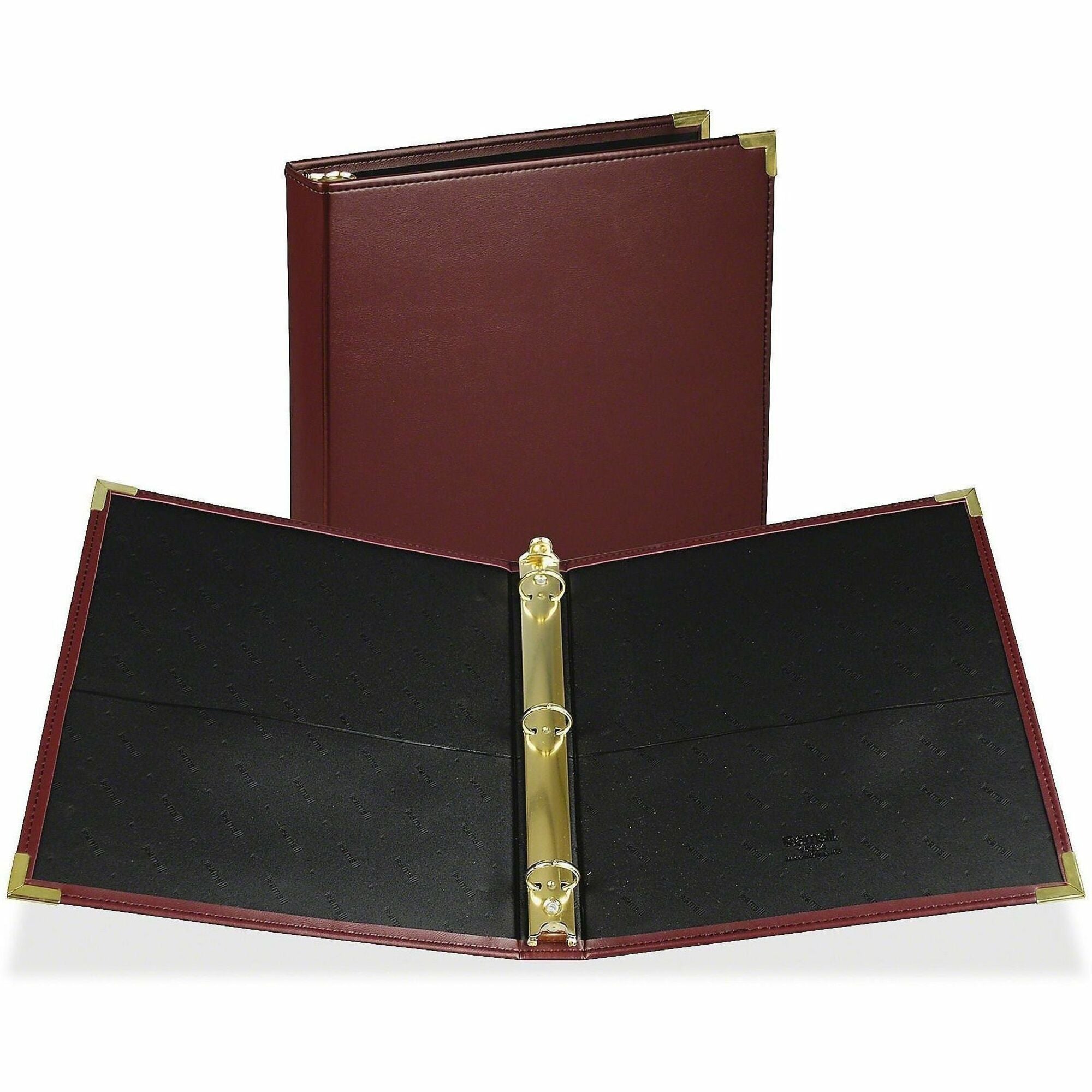 Classic Collection Ring Binder, 3 Rings, 1" Capacity, 11 x 8.5, Burgundy