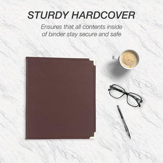 Classic Collection Ring Binder, 3 Rings, 1" Capacity, 11 x 8.5, Burgundy