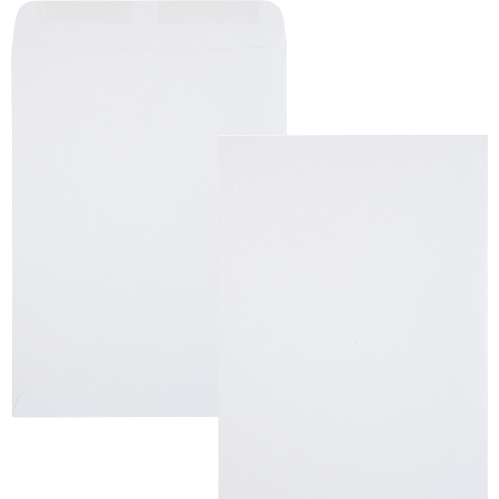 Catalog Envelope, 28 lb Bond Weight Kraft, #10 1/2, Square Flap, Gummed Closure, 9 x 12, Executive Gray, 250/Box