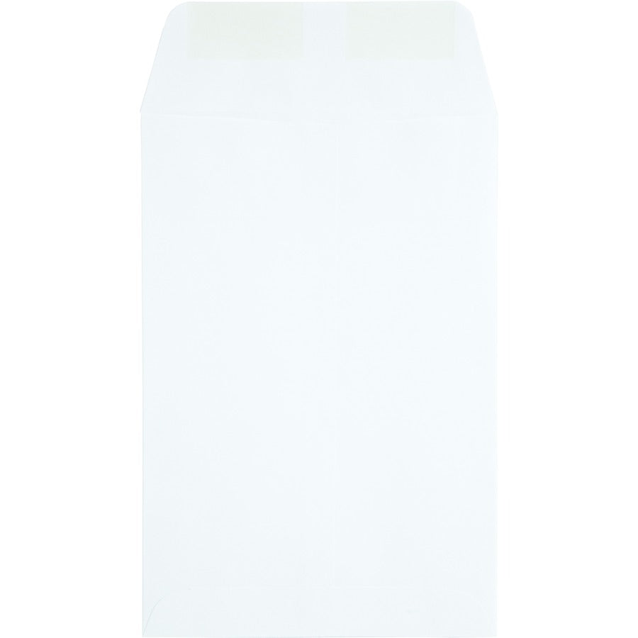 Catalog Envelope, 24 lb Bond Weight Paper, #1, Square Flap, Gummed Closure, 6 x 9, White, 500/Box
