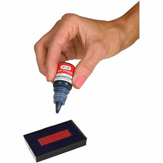 ACCU-STAMP Gel Ink Refill, 0.35 oz Bottle, Blue