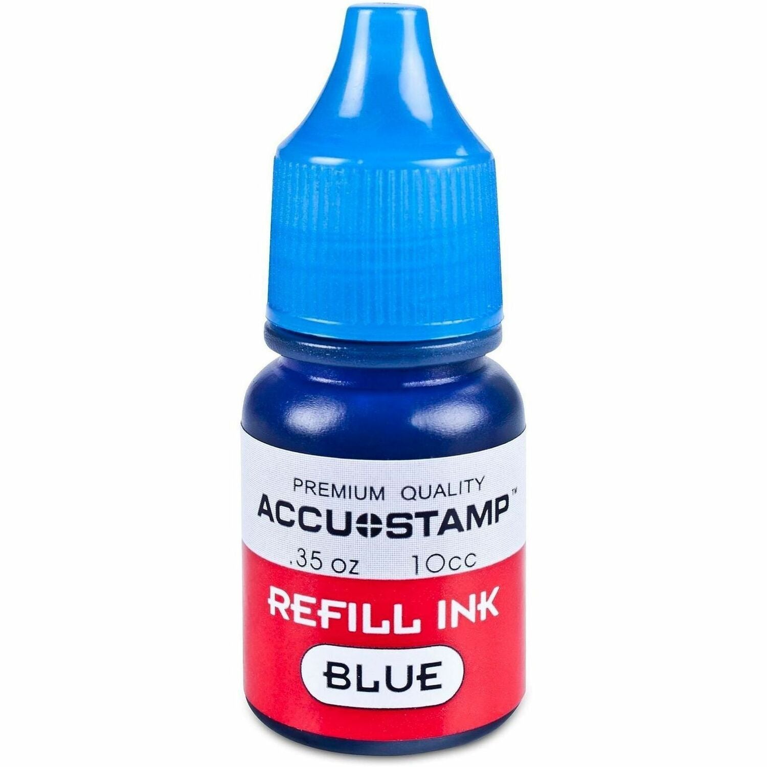 ACCU-STAMP Gel Ink Refill, 0.35 oz Bottle, Blue