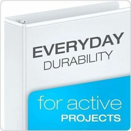 Performer ClearVue Slant-D Ring Binder, 3 Rings, 4" Capacity, 11 x 8.5, Black