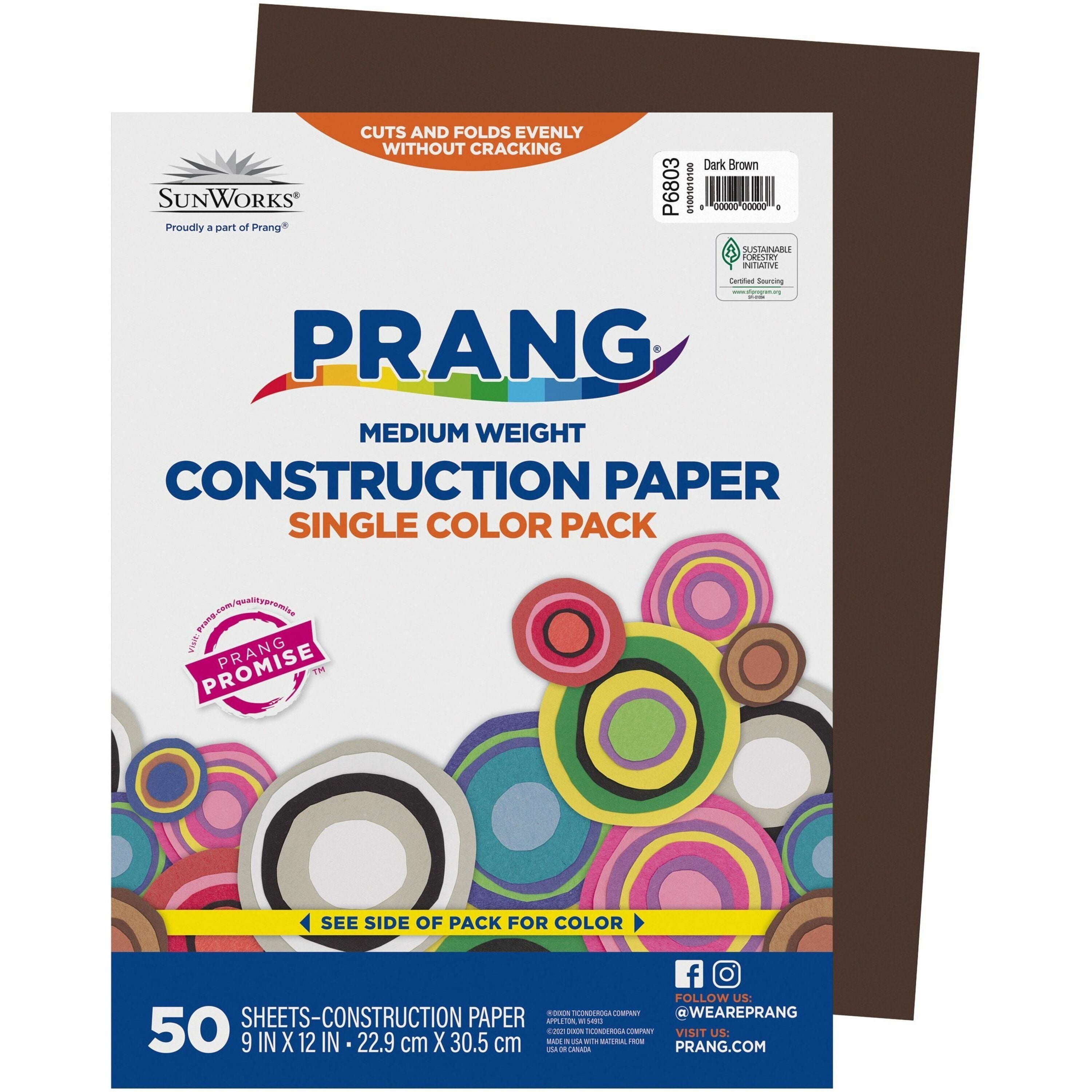 prang-construction-paper-art-12width-x-9length-50-pack-dark-brown-groundwood_pac6803 - 1