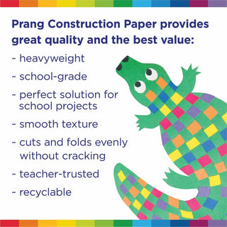 Prang Construction Paper - Multipurpose - 36"Width x 24"Length - 50 / Pack - Assorted