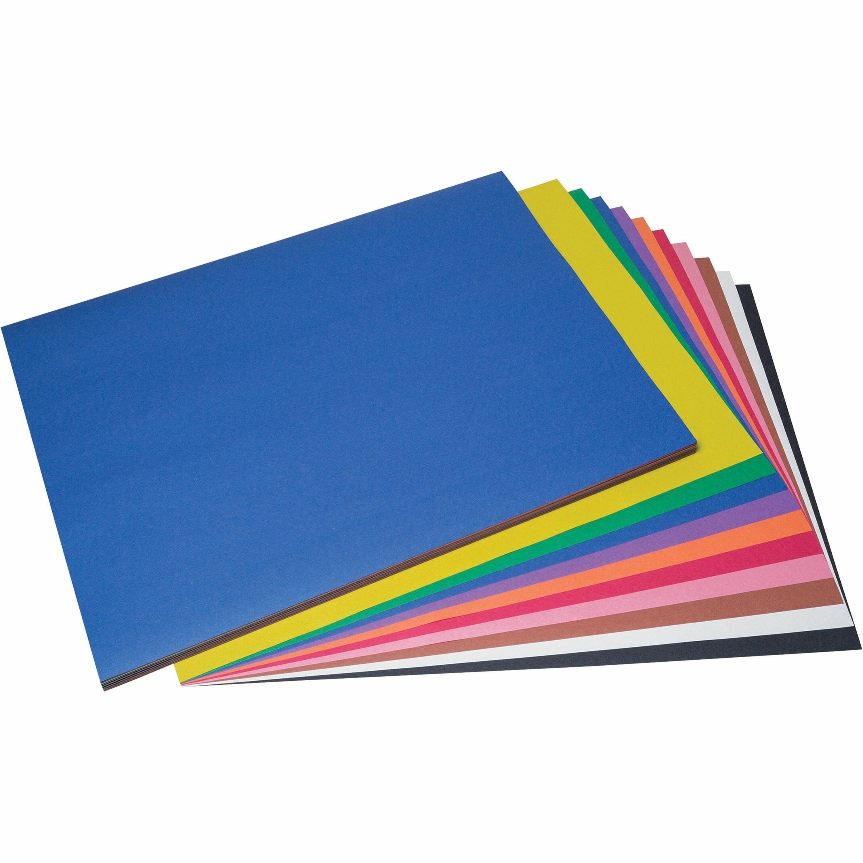 Prang Construction Paper - Multipurpose - 36"Width x 24"Length - 50 / Pack - Assorted - 