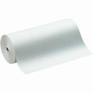 Kraft Paper Roll, 40 lb Wrapping Weight, 24" x 1,000 ft, White