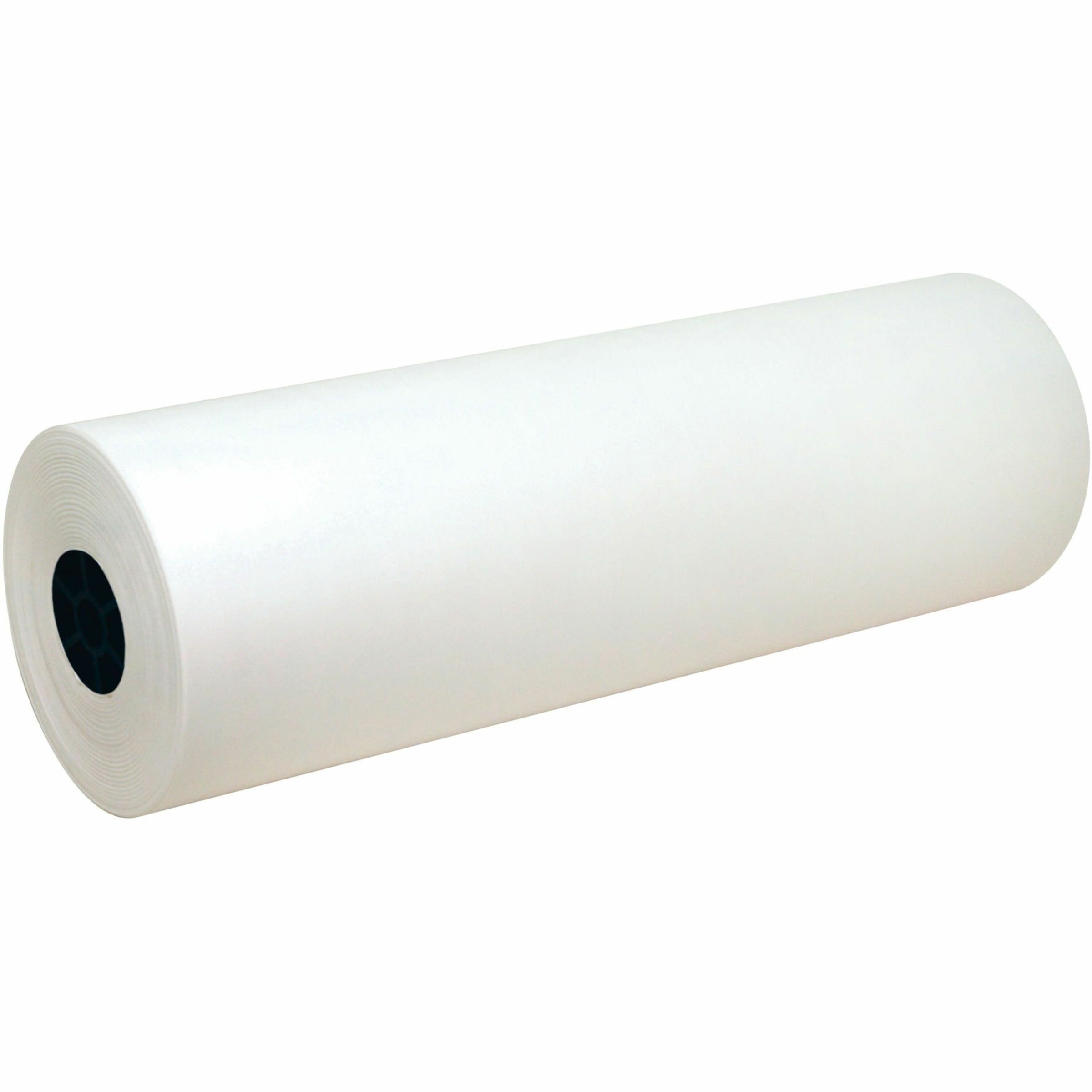 Kraft Paper Roll, 40 lb Wrapping Weight, 24" x 1,000 ft, White