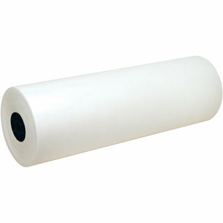Kraft Paper Roll, 40 lb Wrapping Weight, 24" x 1,000 ft, White