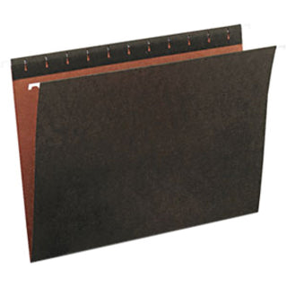 Hanging File Folders, Letter Size, 1/5-Cut Tabs, Standard Green, 25/Box