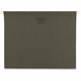 Hanging File Folders, Letter Size, 1/5-Cut Tabs, Standard Green, 25/Box