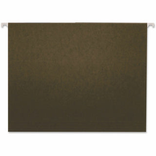 Hanging File Folders, Letter Size, 1/3-Cut Tabs, Standard Green, 25/Box