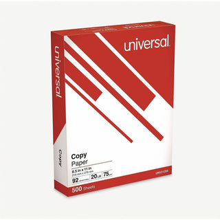 Copy Paper, 92 Bright, 20 lb Bond Weight, 8.5 x 11, White, 500 Sheets/Ream, 10 Reams/Carton