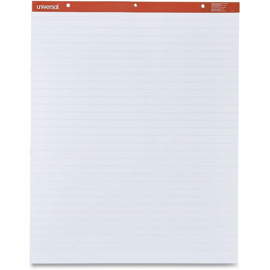 Easel Pads/Flip Charts, Presentation Format (1" Rule), 27 x 34, White, 50 Sheets, 2/Carton