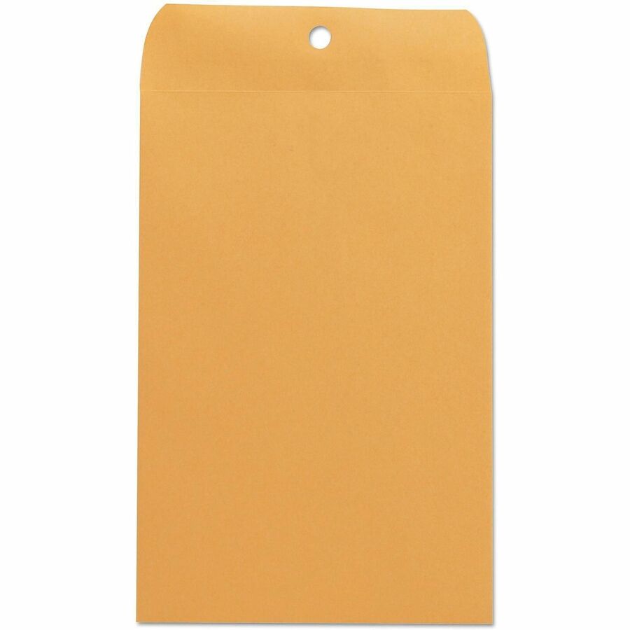 Kraft Clasp Envelope, #55, Square Flap, Clasp/Gummed Closure, 6 x 9, Brown Kraft, 100/Box