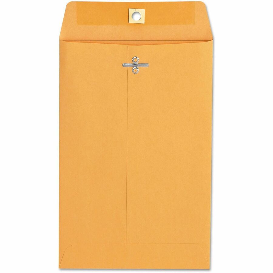 Kraft Clasp Envelope, #55, Square Flap, Clasp/Gummed Closure, 6 x 9, Brown Kraft, 100/Box