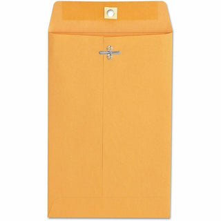 Kraft Clasp Envelope, #55, Square Flap, Clasp/Gummed Closure, 6 x 9, Brown Kraft, 100/Box