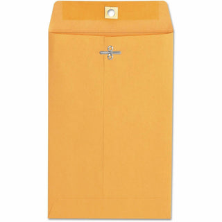 Kraft Clasp Envelope, #55, Square Flap, Clasp/Gummed Closure, 6 x 9, Brown Kraft, 100/Box