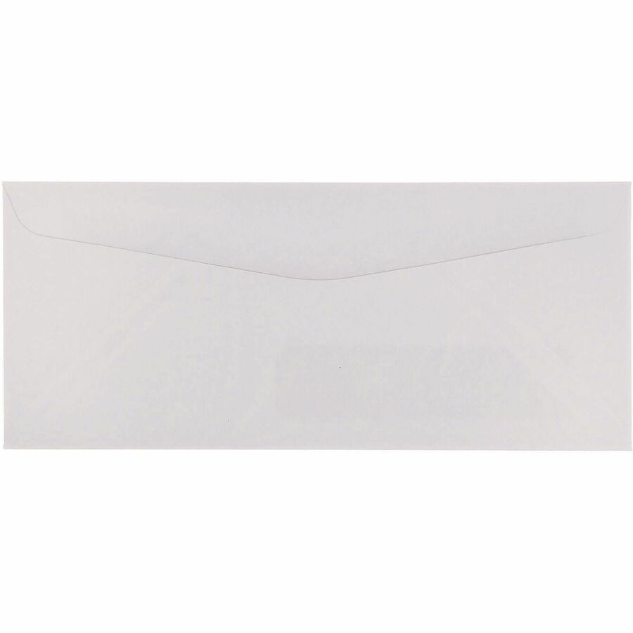 Open-Side Business Envelope, 1 Window, #10, Commercial Flap, Gummed Closure, 4.13 x 9.5, White, 500/Box