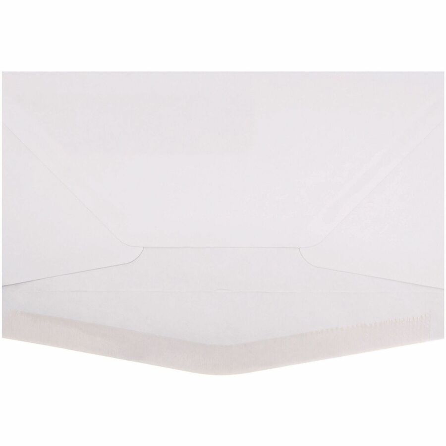 Open-Side Business Envelope, 1 Window, #10, Commercial Flap, Gummed Closure, 4.13 x 9.5, White, 500/Box