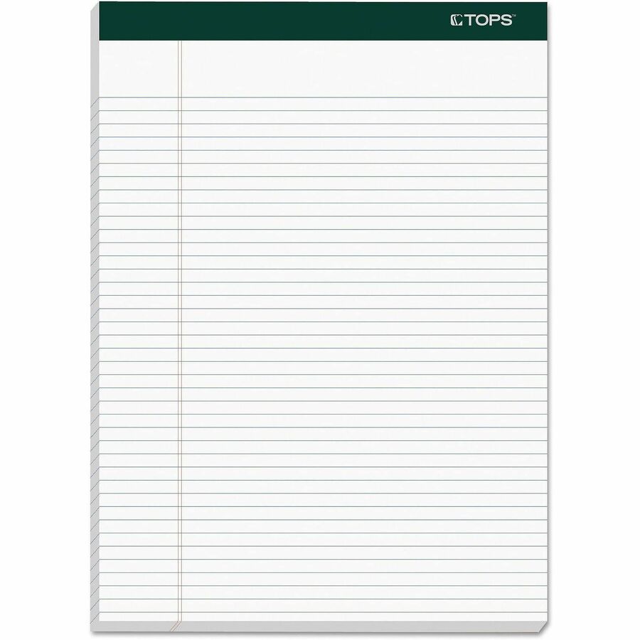 Double Docket Ruled Pads, Narrow Rule, 100 White 8.5 x 11.75 Sheets, 4/Pack