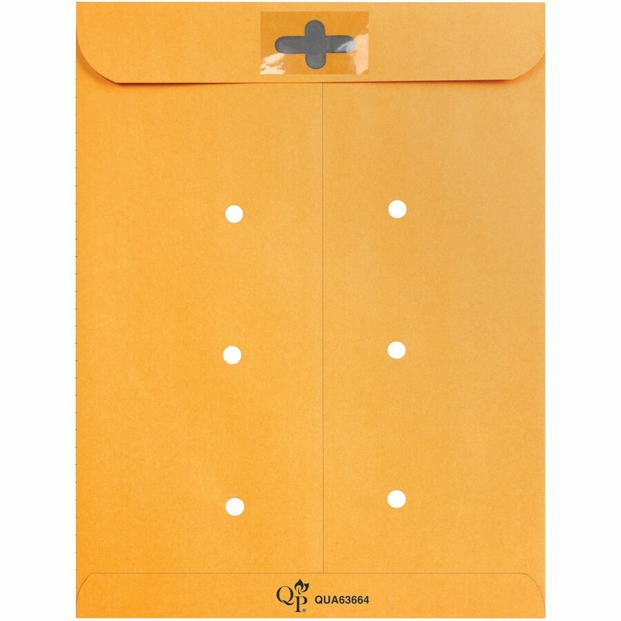 Brown Kraft Resealable Redi-Tac Interoffice Envelope, #97, One-Sided Five-Column Format, 10 x 13, Brown Kraft, 100/Box