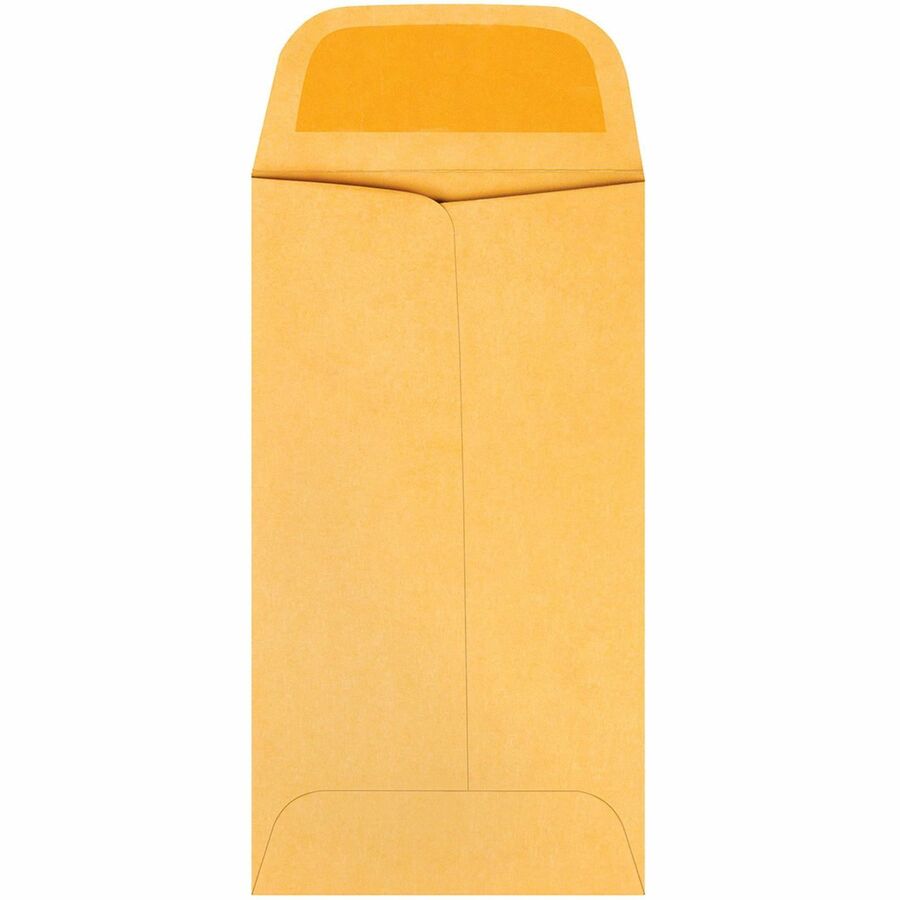 Kraft Coin and Small Parts Envelope, #5, Square Flap, Gummed Closure, 2.88 x 5.25, Brown Kraft, 500/Box