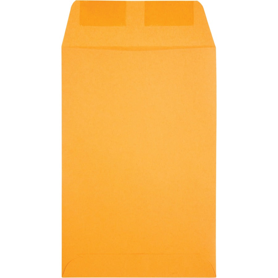 Catalog Envelope, 28 lb Bond Weight Kraft, #1, Square Flap, Gummed Closure, 6 x 9, Brown Kraft, 500/Box