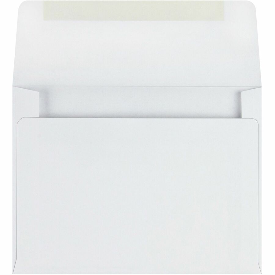 Greeting Card/Invitation Envelope, A-2, Square Flap, Gummed Closure, 4.38 x 5.75, White, 500/Box