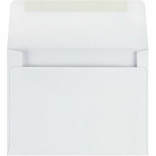 Greeting Card/Invitation Envelope, A-2, Square Flap, Gummed Closure, 4.38 x 5.75, White, 500/Box