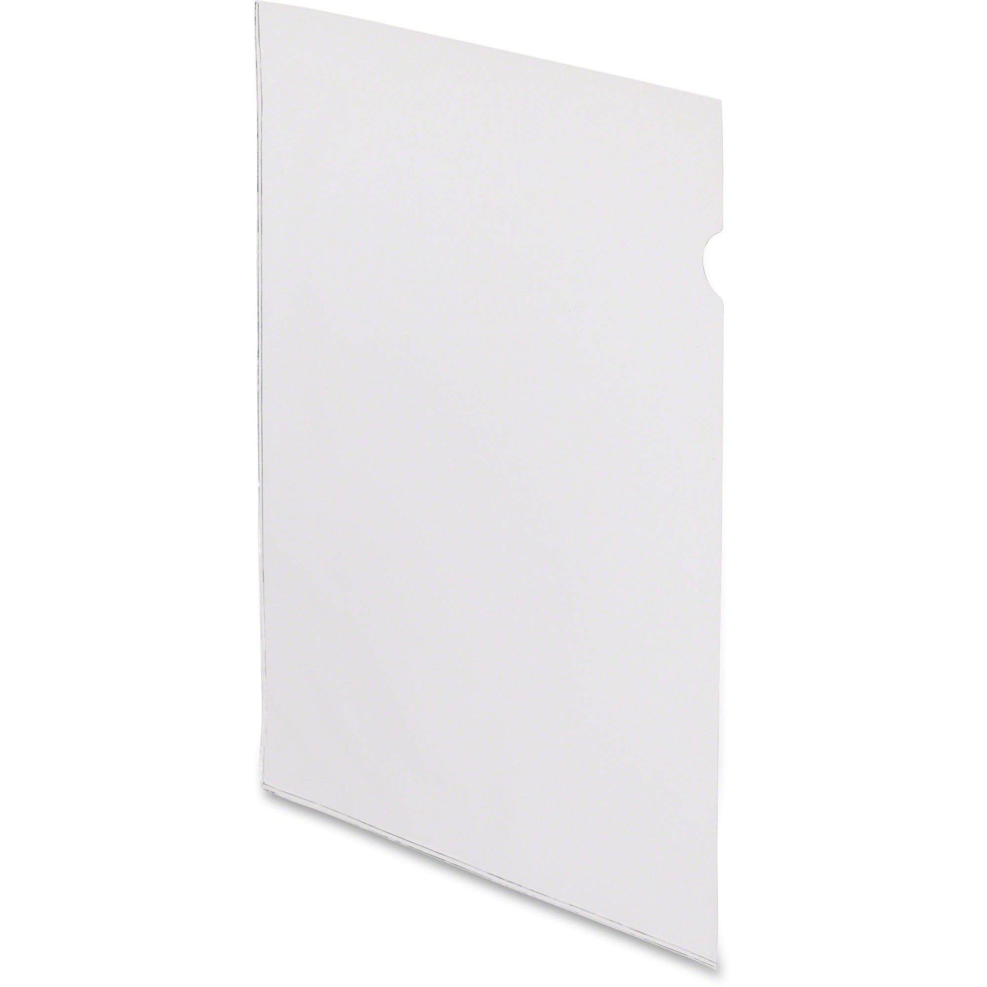 Pendaflex 61004 Letter Vinyl File Pocket - 8 1/2" x 11" - Vinyl - Clear - 50 / Box - 
