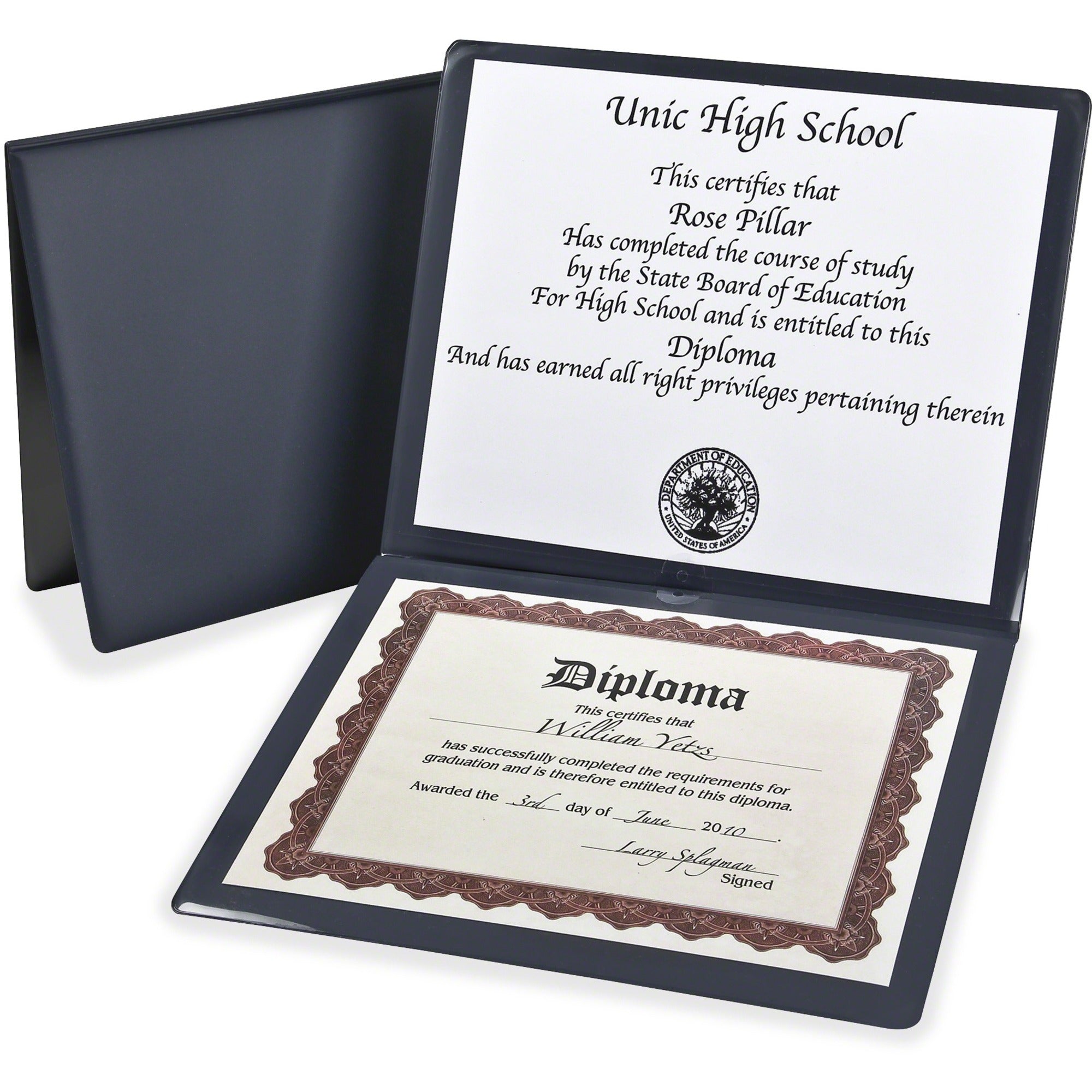 Diploma Cover, 12.5 x 10.5, Navy